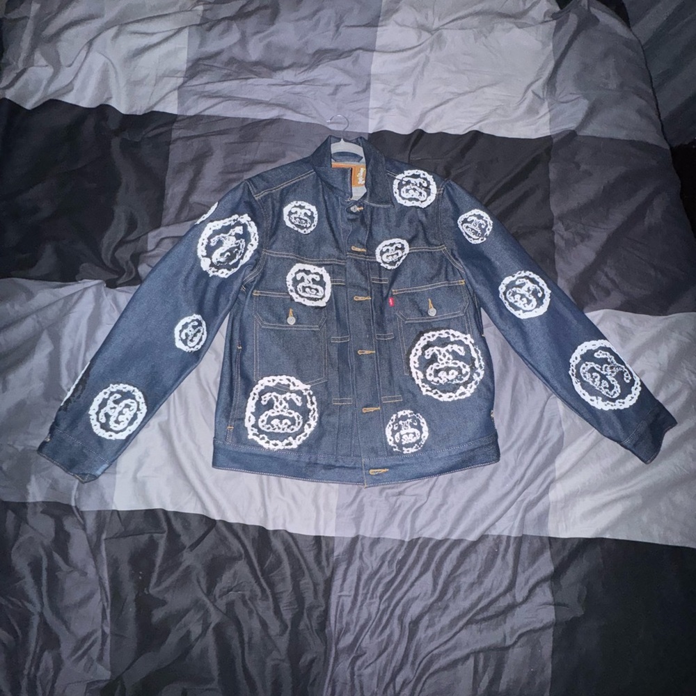 DENIM TEARS X STÜSSY LEVI JACKET 
NEW NEVER WORN.